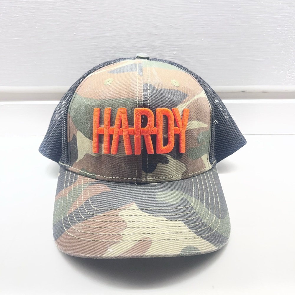 Hardy Mockingbird and the Crow 2023 Tour hat with Orange Logo